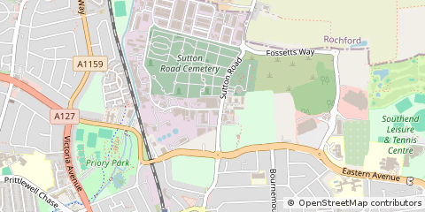 Map of Southend-on-SEA, Essex