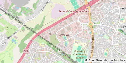 Map of Almondsbury, Bristol