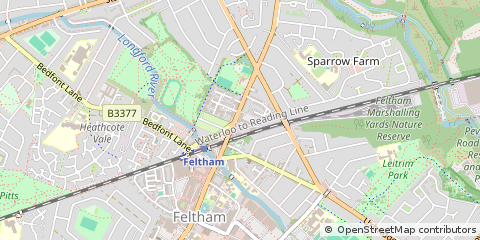 Map of Feltham, London