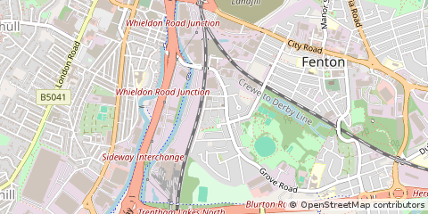 Map of Stoke on Trent