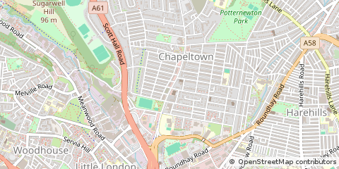 Map of Leeds
