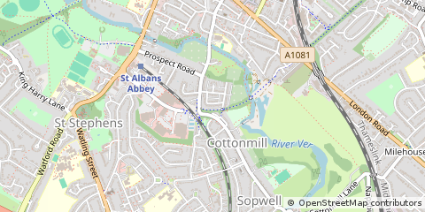 Map of ST. Albans, Hertfordshire