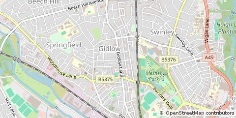 Map of Lancashire