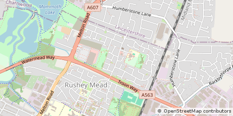 Map of Leicester