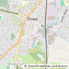Map of Oldham, Lancs
