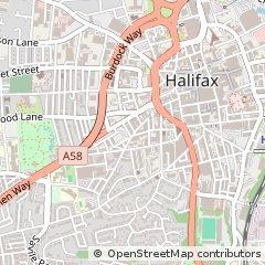 Map of Halifax, West Yorkshire