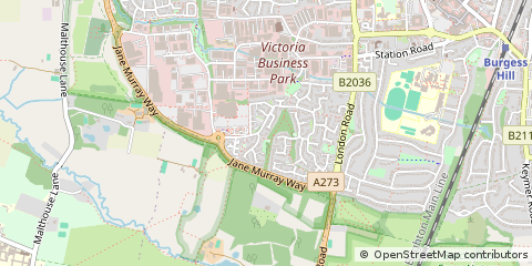 Map of Burgess Hill