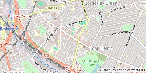 Map of Birmingham, West Midlands