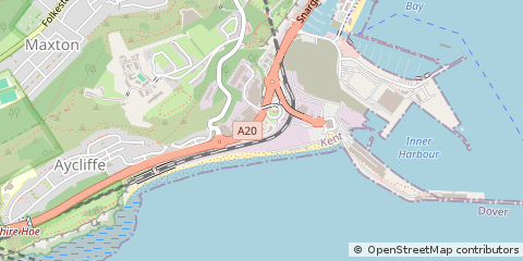 Map of Dover, Kent