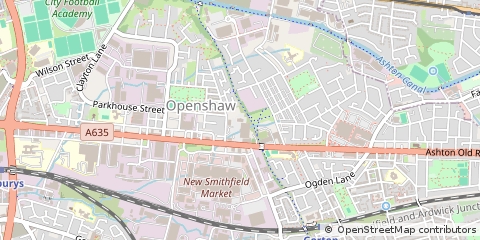 Map of Manchester, Lancashire