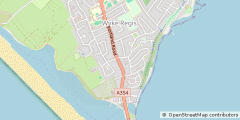 Map of Weymouth, Dorset