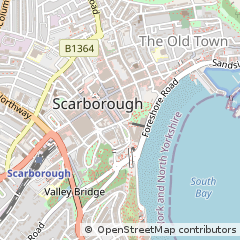 Map of Scarborough, North Yorkshire