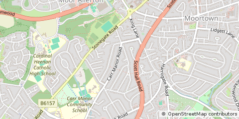 Map of West Yorkshire