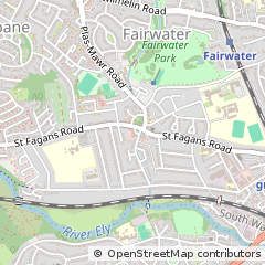 Map of Caerdydd