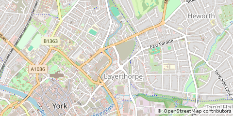 Map of York, North Yorkshire