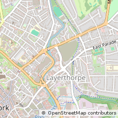 Map of York, North Yorkshire