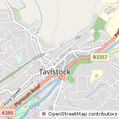 Map of Tavistock, Devon