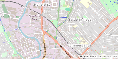 Map of Hull, East Yorkshire