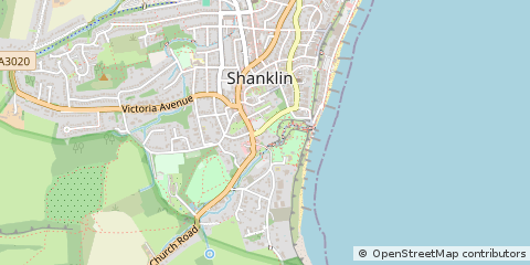 Map of Shanklin, Isle of Wight