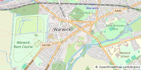 Map of Warwick