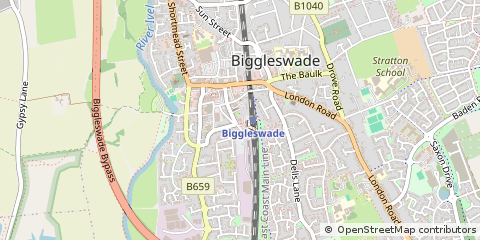 Map of ST. Neots, Cambridgeshire