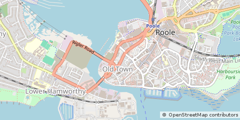Map of Poole, Dorset