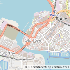 Map of Poole, Dorset