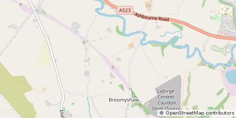 Map of Leek, Staffordshire