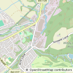 Map of Holmfirth, West Yorkshire