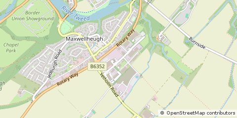 Map of Kelso, Roxburghshire