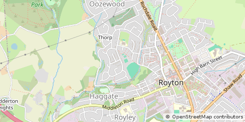 Map of Oldham