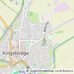 Map of Kingsbridge, Devon
