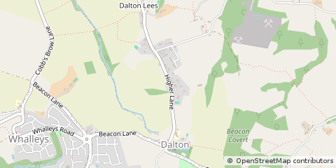 Map of Dalton, NR Wigan Lancs