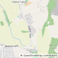Map of Dalton, NR Wigan Lancs