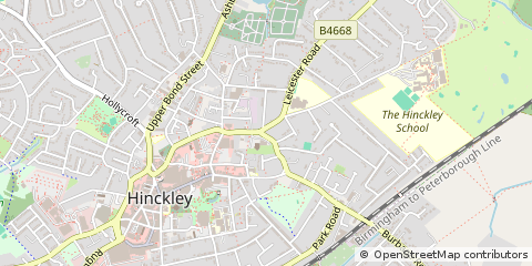 Map of Hinckley