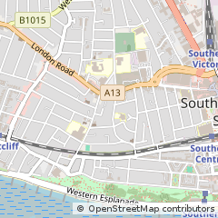 Map of Westcliff-on-SEA, Essex