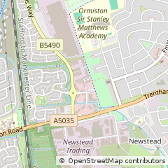 Map of Stoke on Trent, Staffordshire