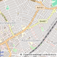 Map of Cardiff