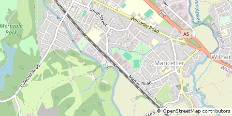 Map of Atherstone, Essex