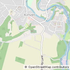 Map of Kinver, South Staffs