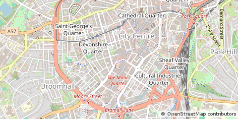 Map of Sheffield