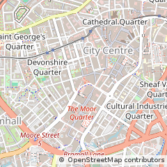 Map of Sheffield