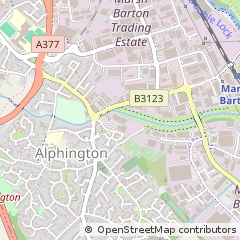 Map of Exeter, Devon