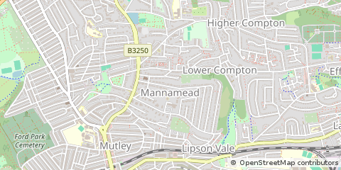 Map of Plymouth, Devon