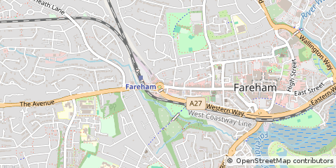 Map of Fareham