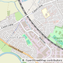 Map of Tamworth, Staffordshire