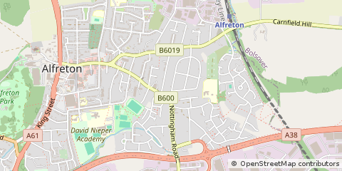 Map of Alfreton