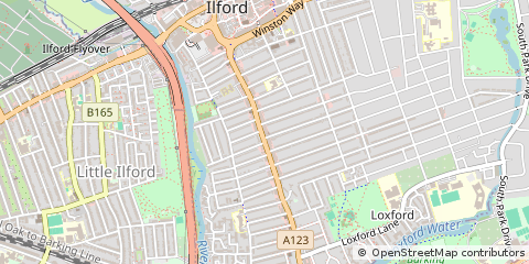 Map of Ilford