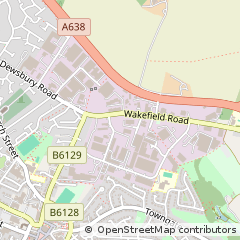 Map of Ossett, West Yorkshire