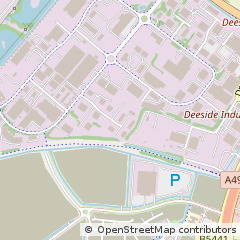Map of Clwyd, Deeside